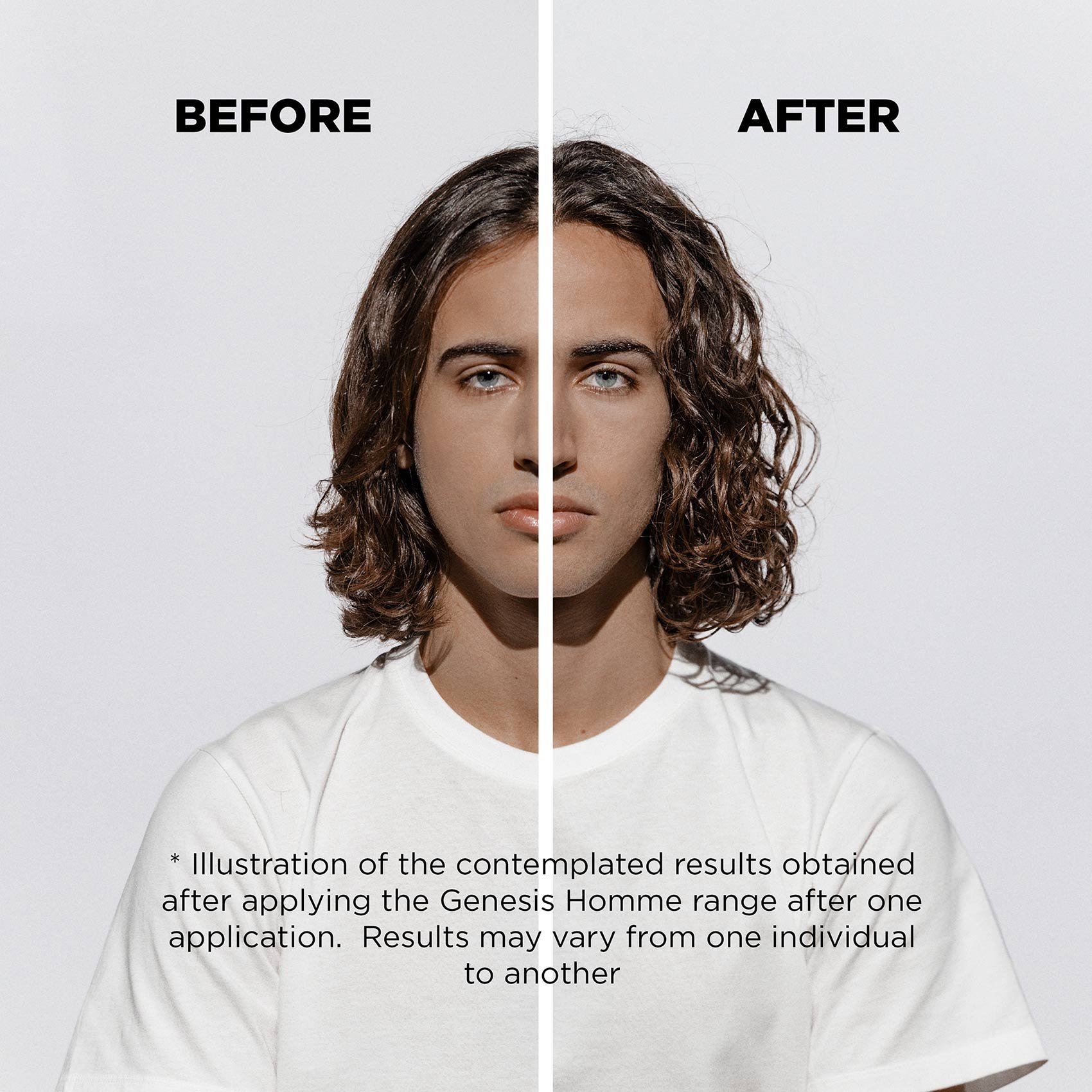 Kérastase Genesis Homme hair before after